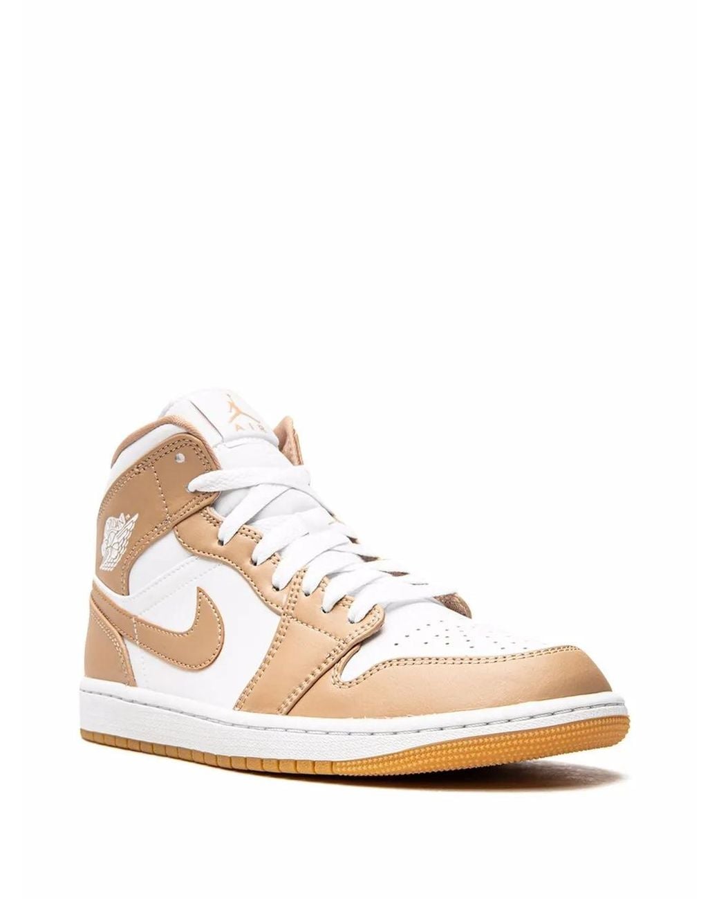 Nike White Air 1 Mid "Tan/Gum" Sneakers for men