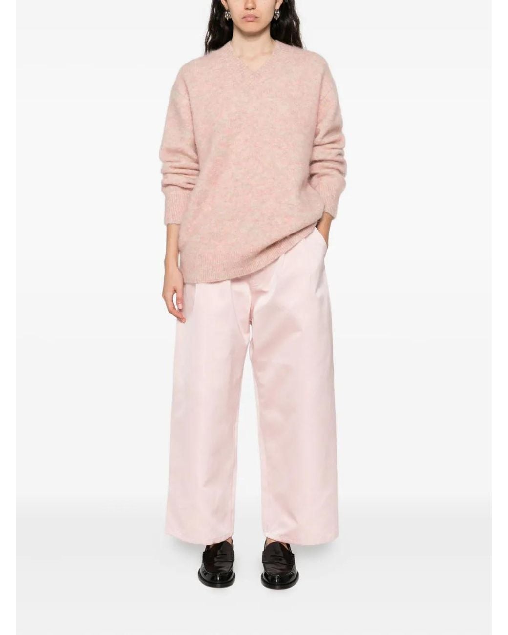 Bellerose Pink V-Neck Sweater