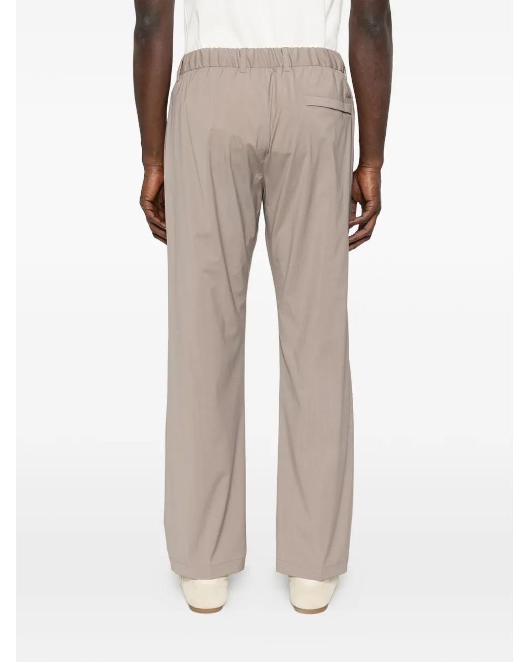 Herno White Wool Pants for men