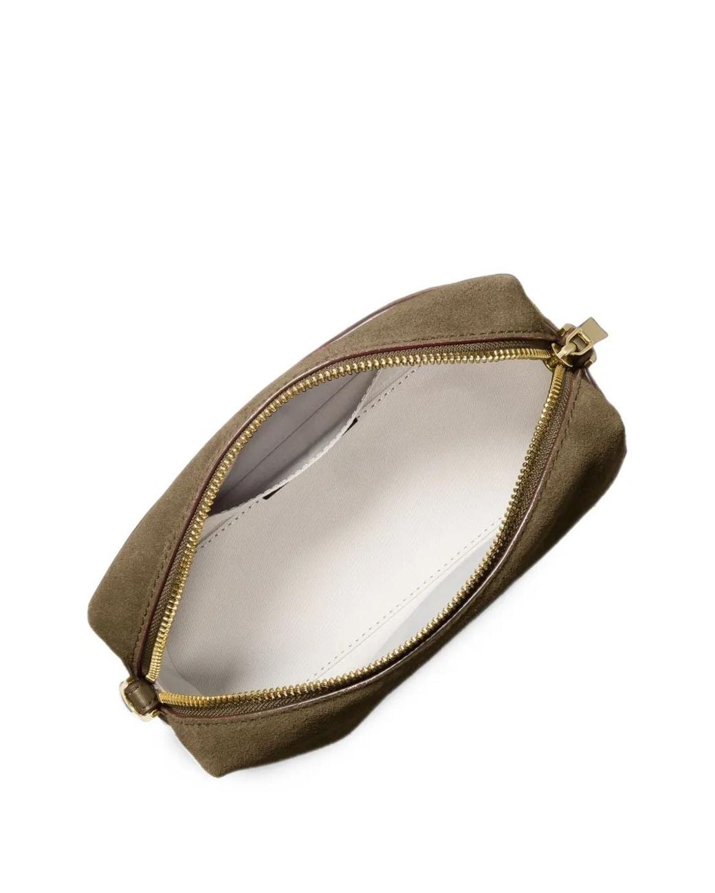 Michael Kors Brown Bryant Small Suede Convertible Crossbody Bag