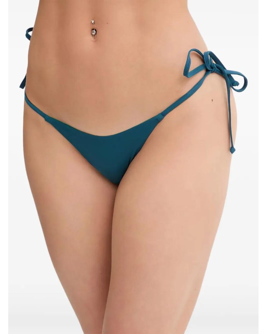 Bondeye Blue Side-Tie Reversible Bikini Bottoms