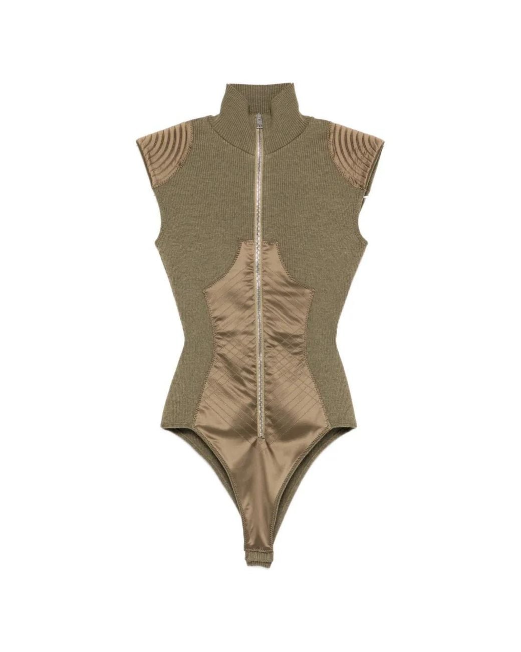 Jean Paul Gaultier Natural Ribbed-Knit Body