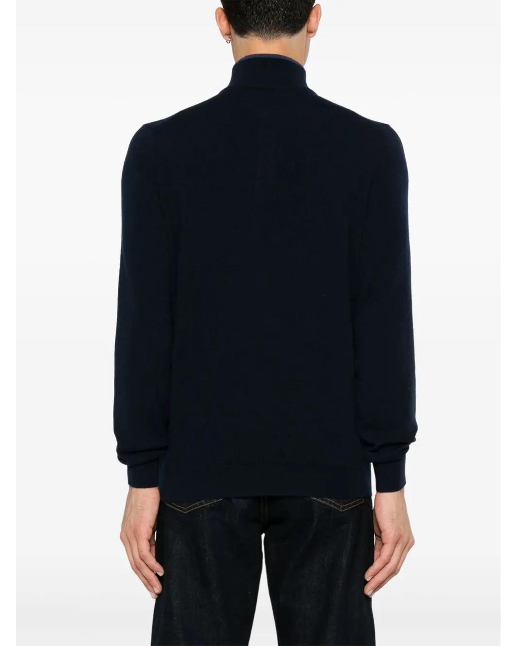 Fedeli Kasjmier Pullover in het Blue voor heren