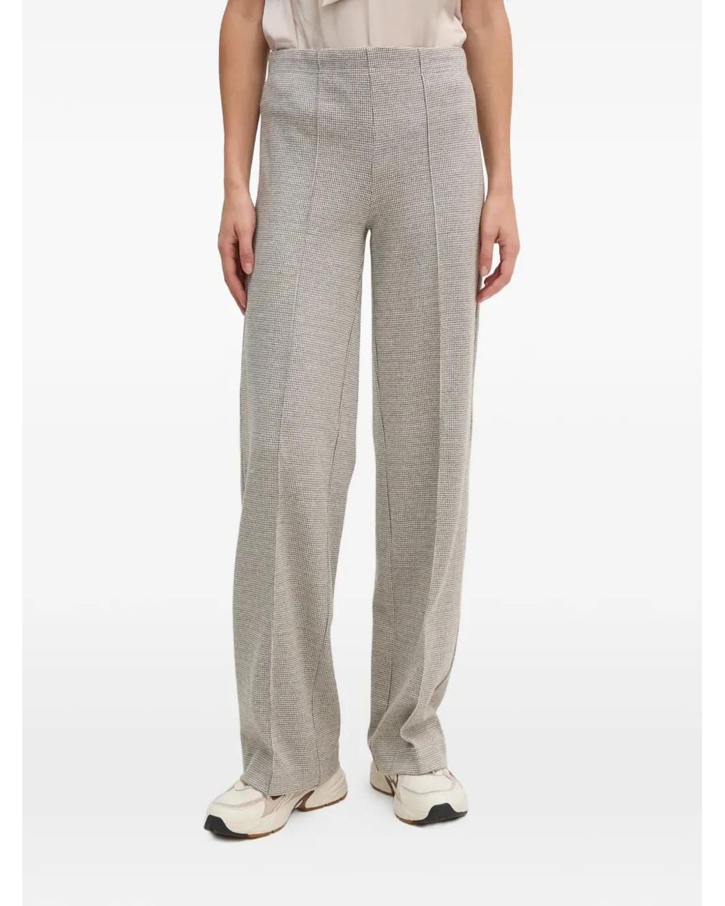 Ouí Natural Houndstooth Trousers