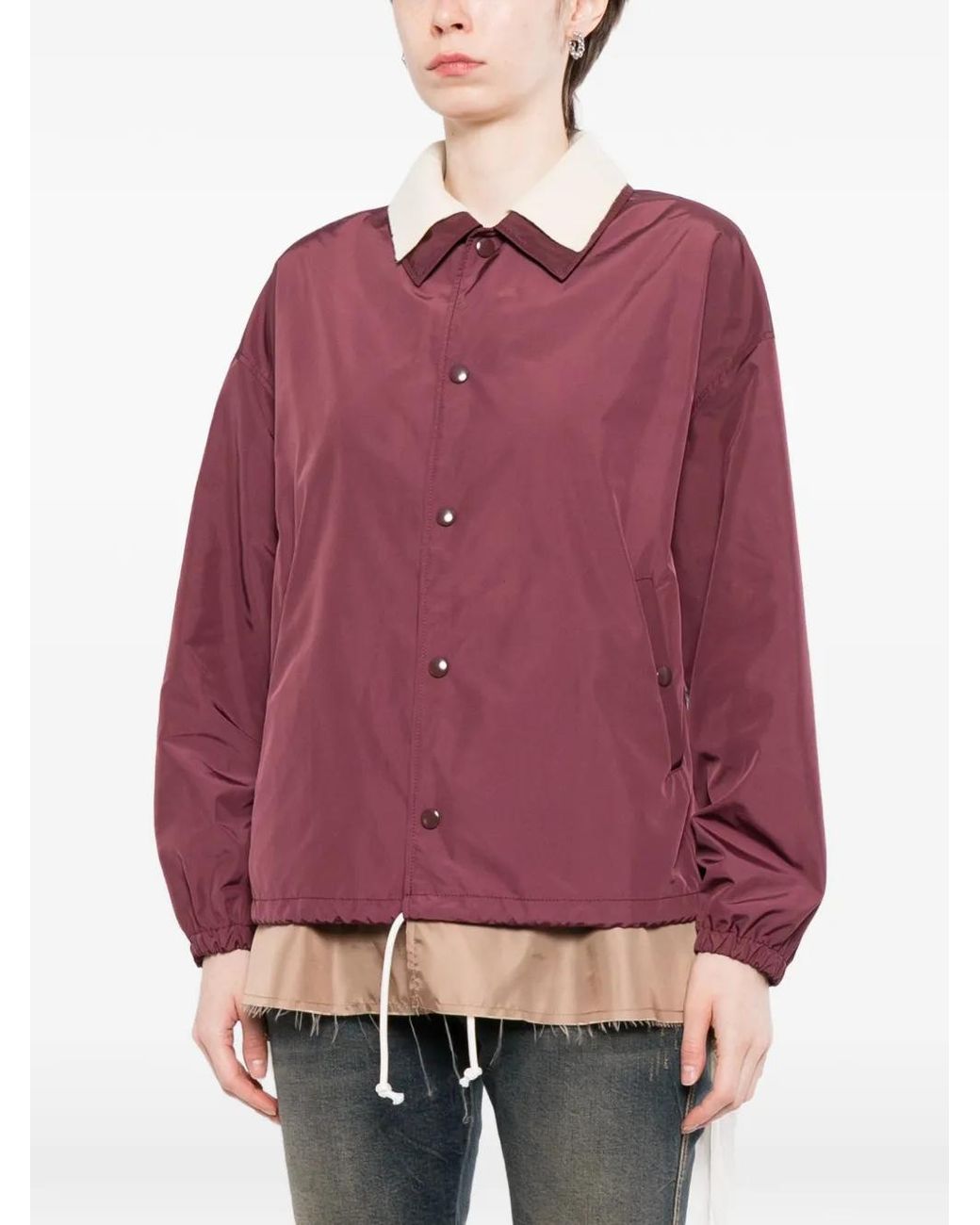 Undercover Layered Drawstring-Hem Jacket