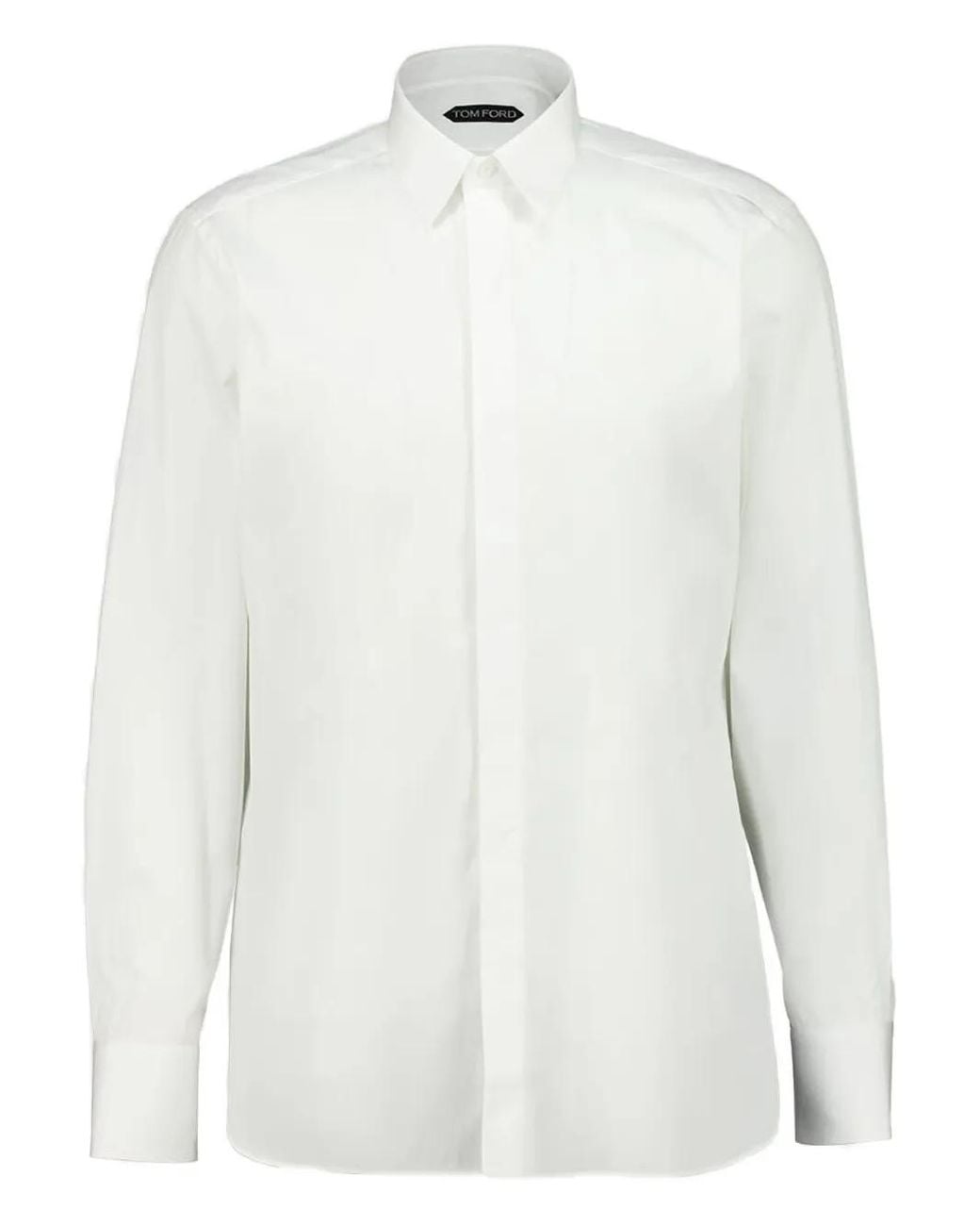 Tom Ford White Tailored Shirt With Crisp Collar for men