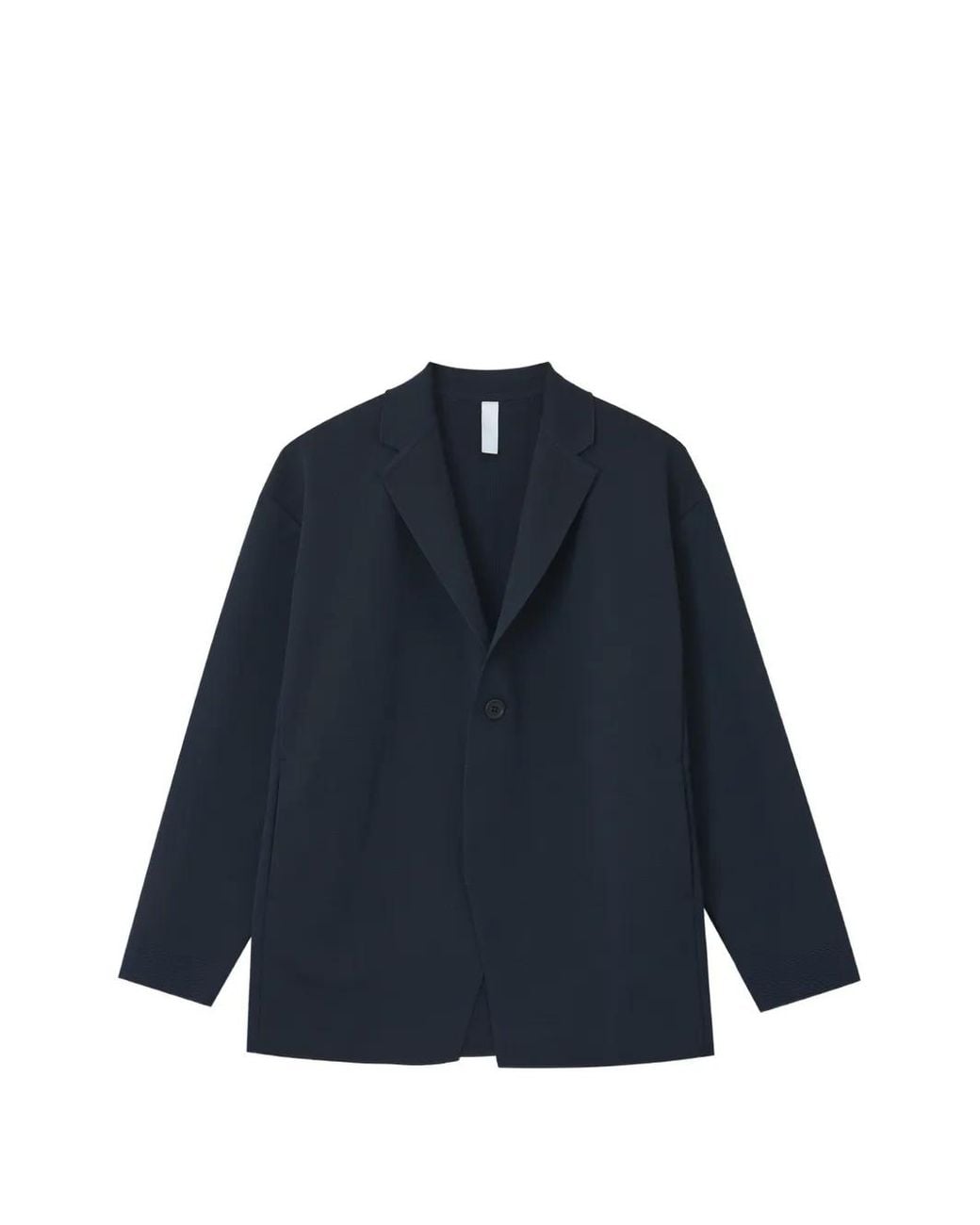 CFCL Blue Millan Rib-Knitted Blazer for men