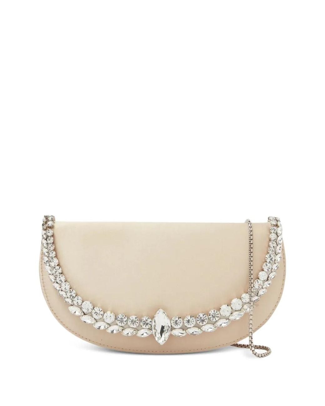 L'ALINGI Natural Riviera Crystal-Embellished Shoulder Bag
