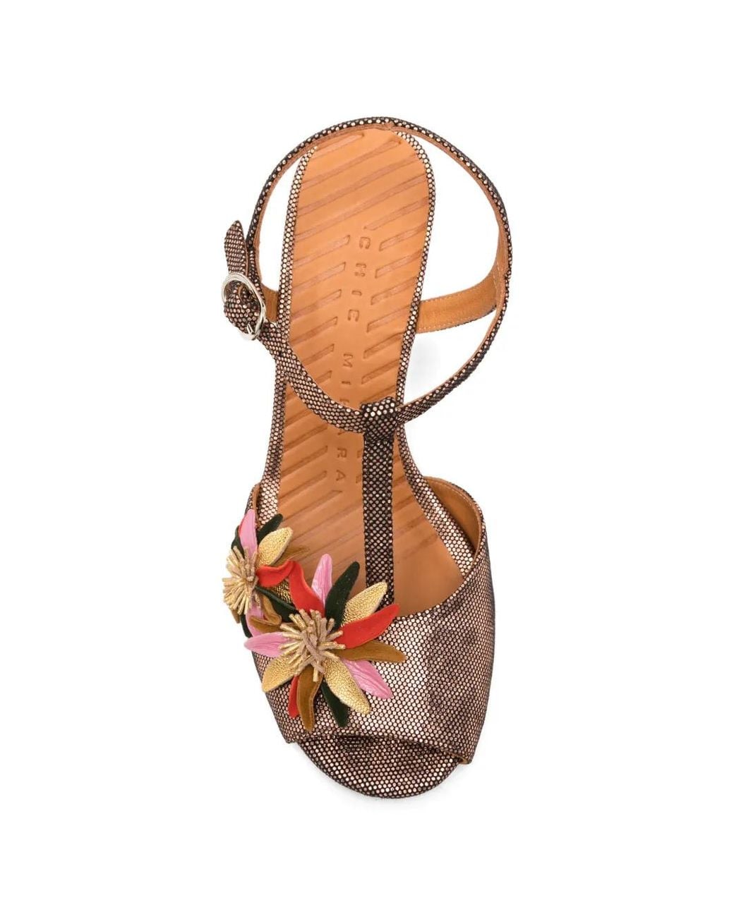 Chie Mihara Pink Baskets Uliva Ornées De Fleurs