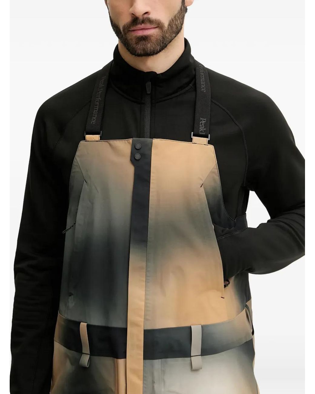 Peak Performance Black Edge Hipe 3L Aop Bib for men