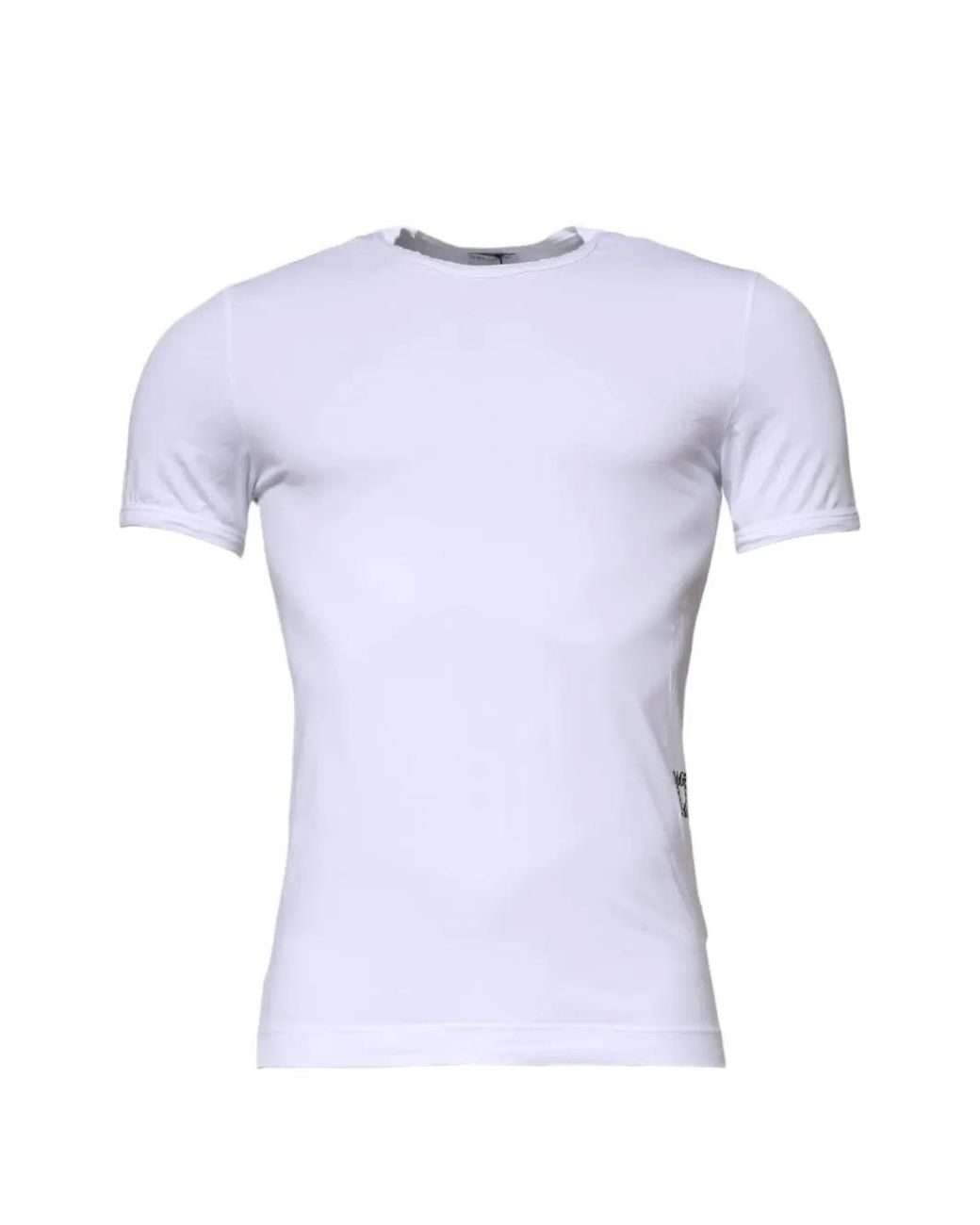 Dolce & Gabbana Purple Logo-Patch T-Shirt for men