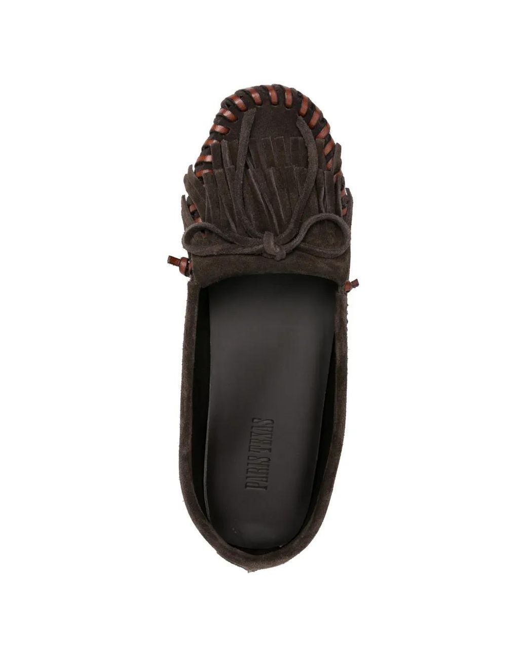 Paris Texas White Indiana Fringed-Detail Loafers