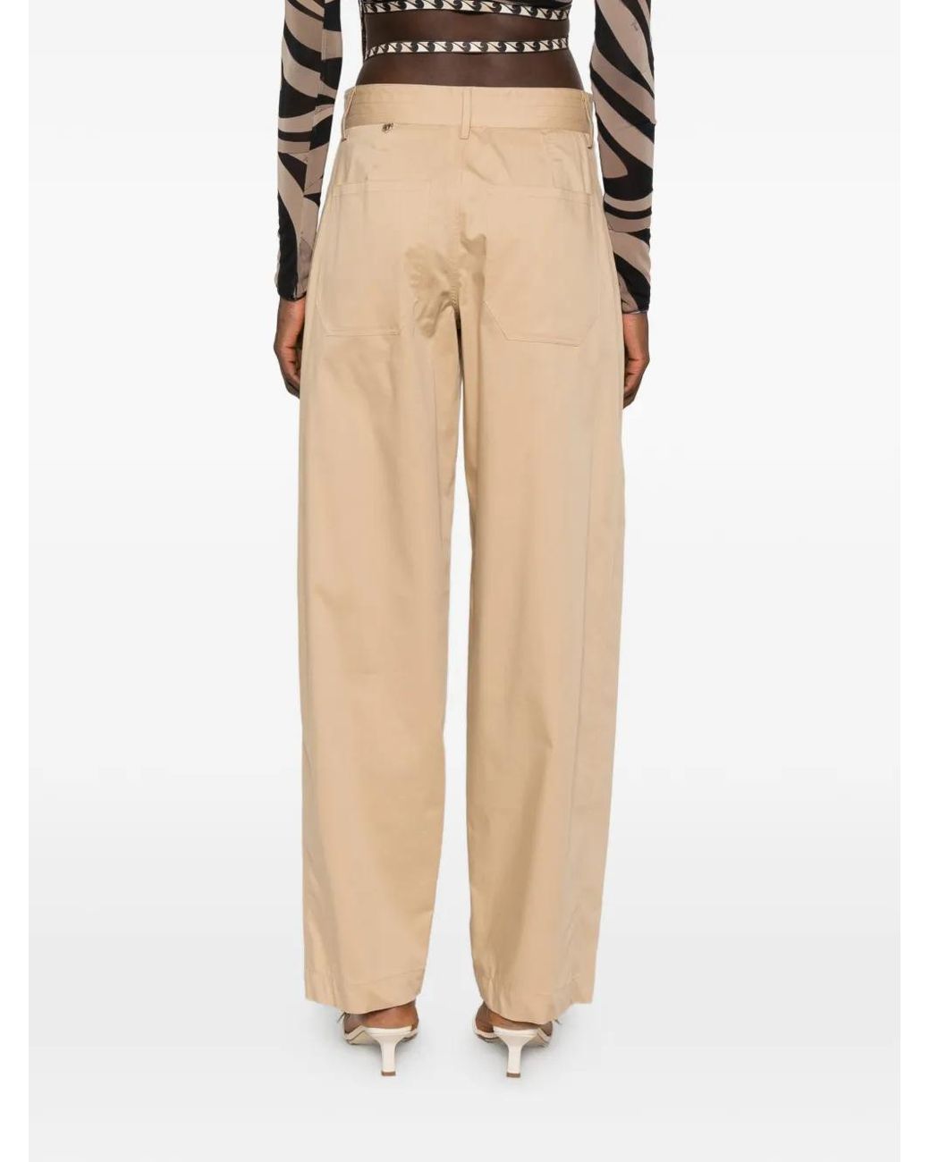 Aniye By White Drawstring Closure Trousers