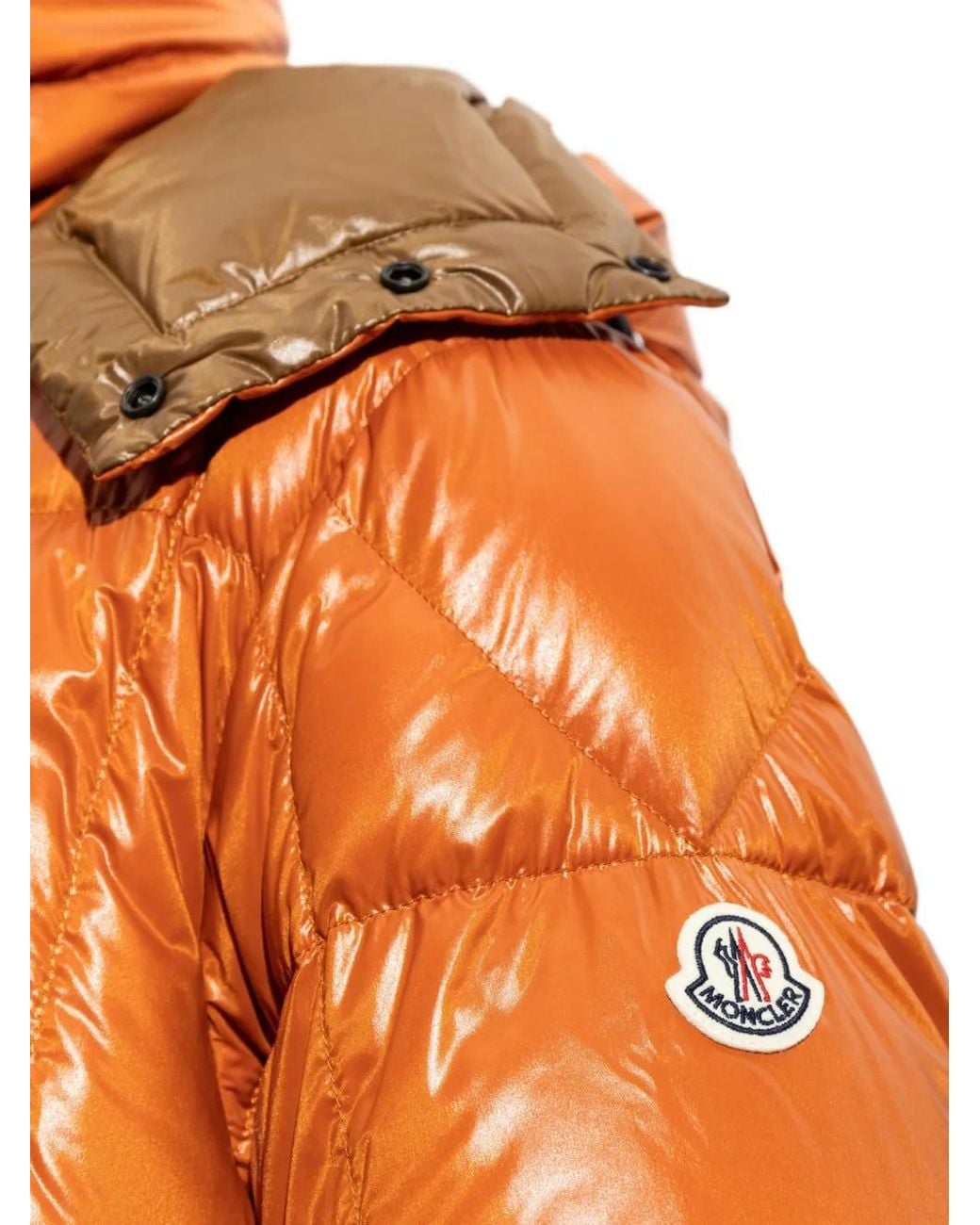 Moncler Orange Parana Puffer Jacket for men