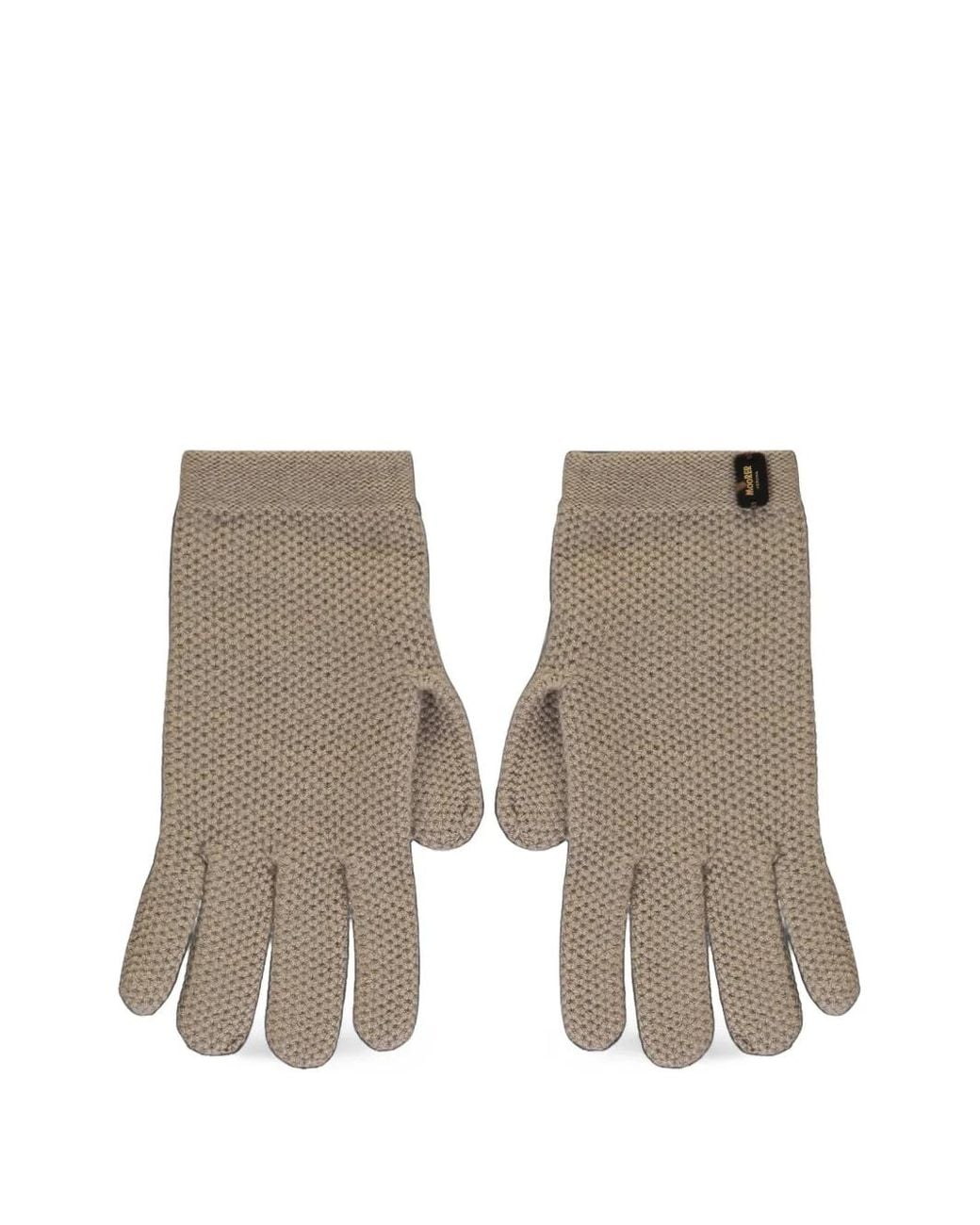 Moorer Natural Knitted Cashmere Gloves