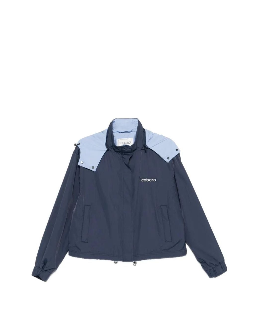 Iceberg Blue Logo-Patch Jacket