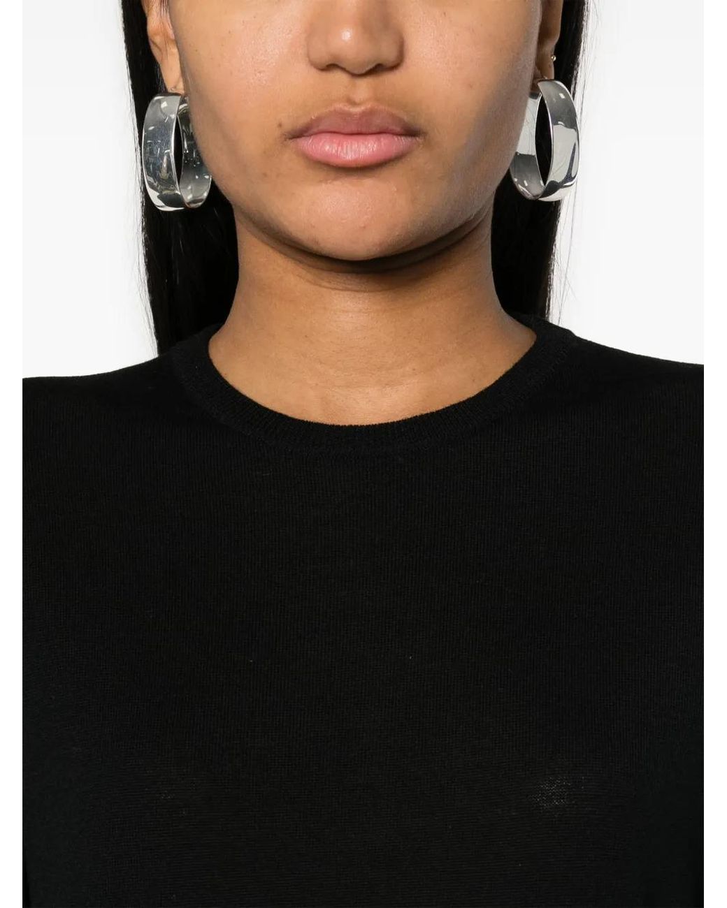 Fabiana Filippi Black Knitted Wool Dress