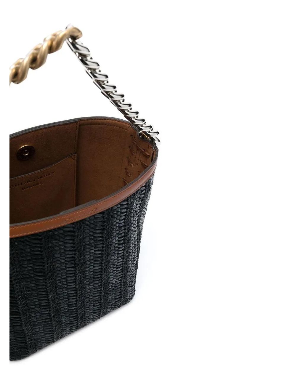Stella McCartney Black Chain-Link Medium Tote Bag
