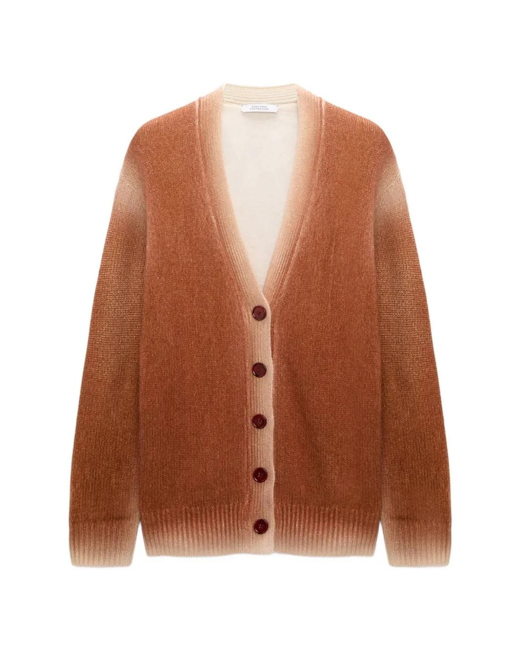 Dorothee Schumacher Brown Poppy-Print Cardigan