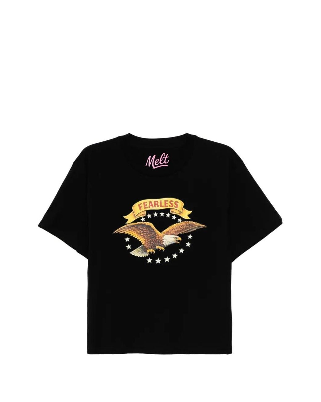 Melt Black T-Shirt À Logo Eagle Imprimé