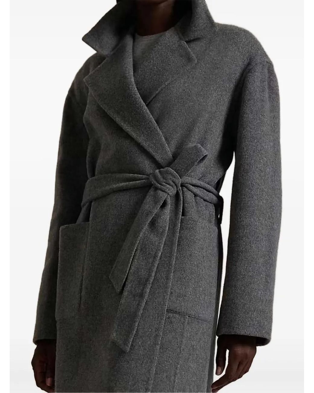 Polo Ralph Lauren Black Wool Coat