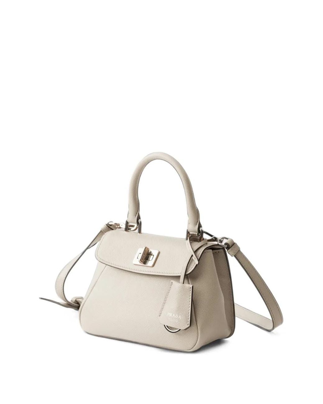 Prada White Avoir Mini Handbag