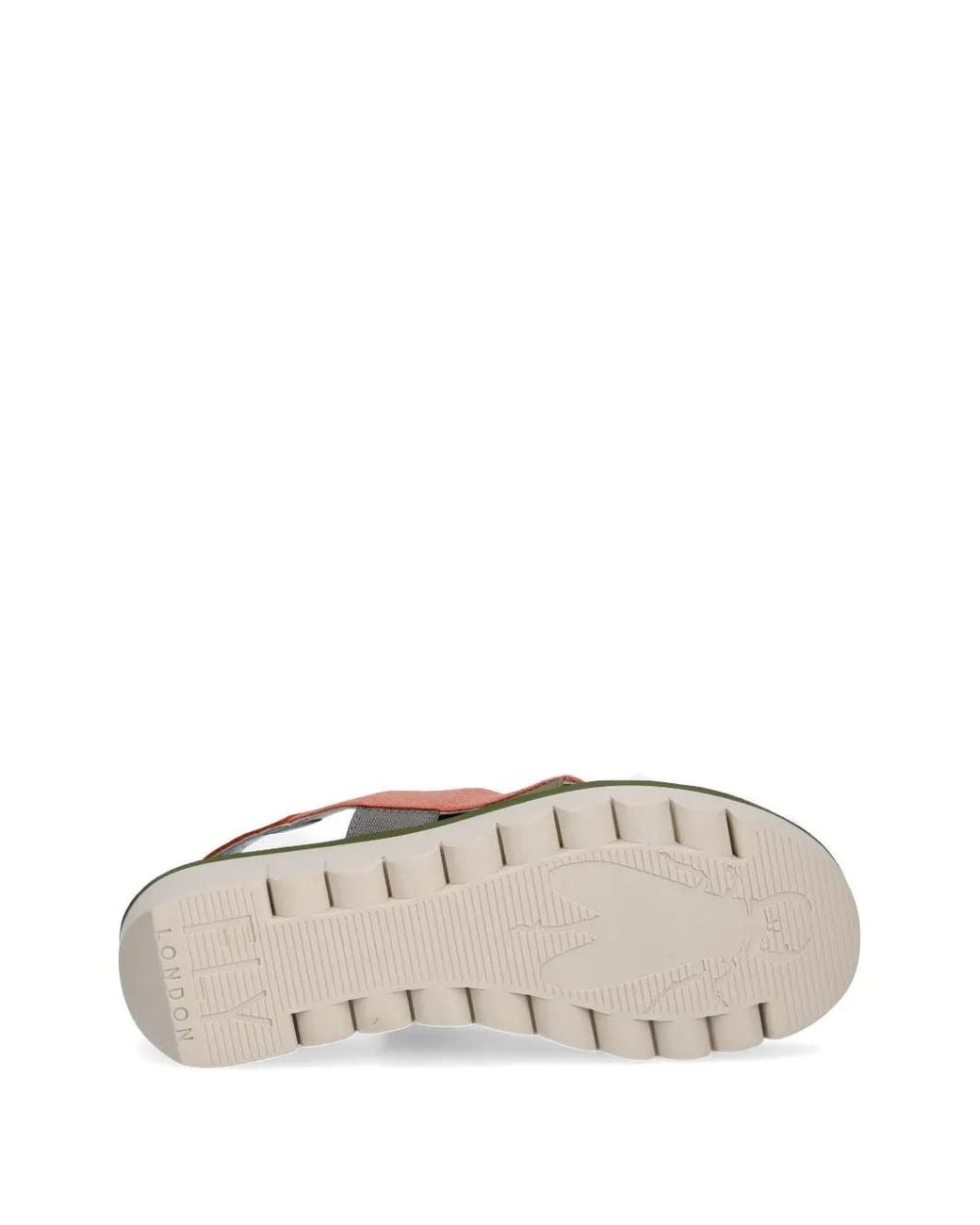 Fly London Pink Multi-Strap Wedge Sandals