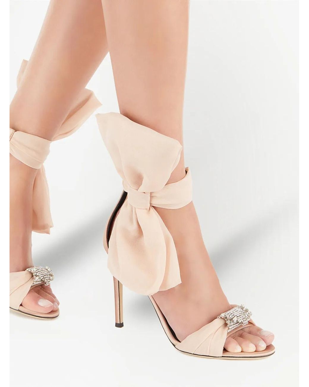 Giuseppe Zanotti Natural Etoile Bow-Detail Sandals