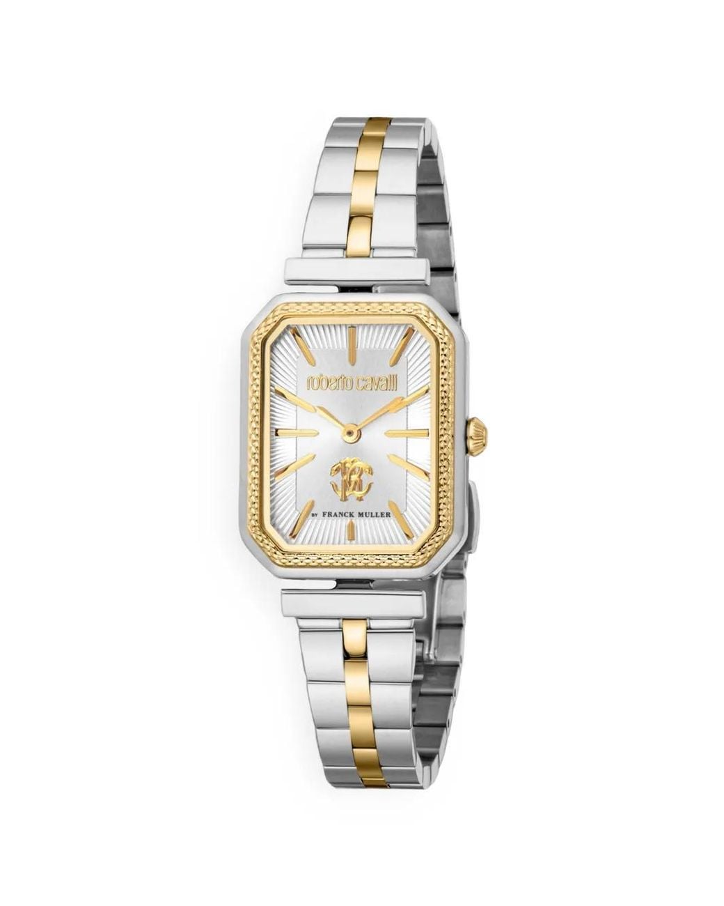 Roberto Cavalli White Octagonal Bezel 23Mm Watch