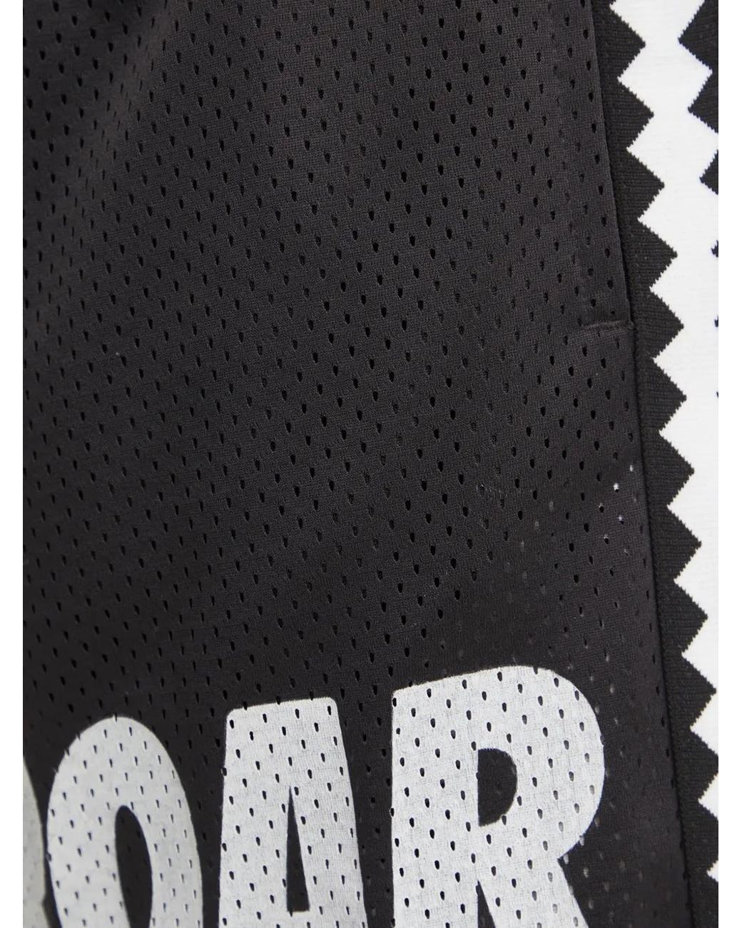 PUMA Black Logo-Print Mesh Shorts for men