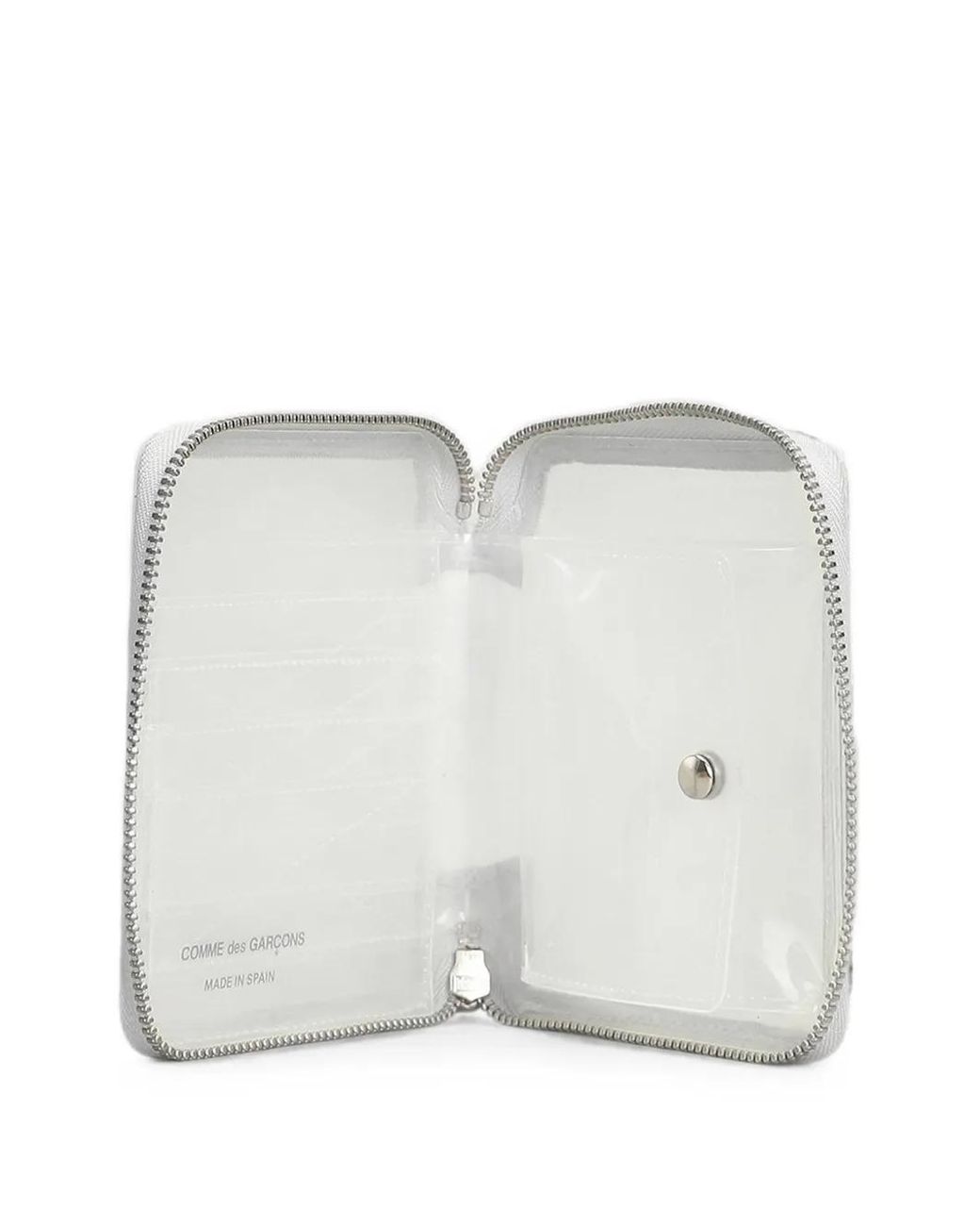 Comme des Garçons White Snakeskin-Effect Wallet