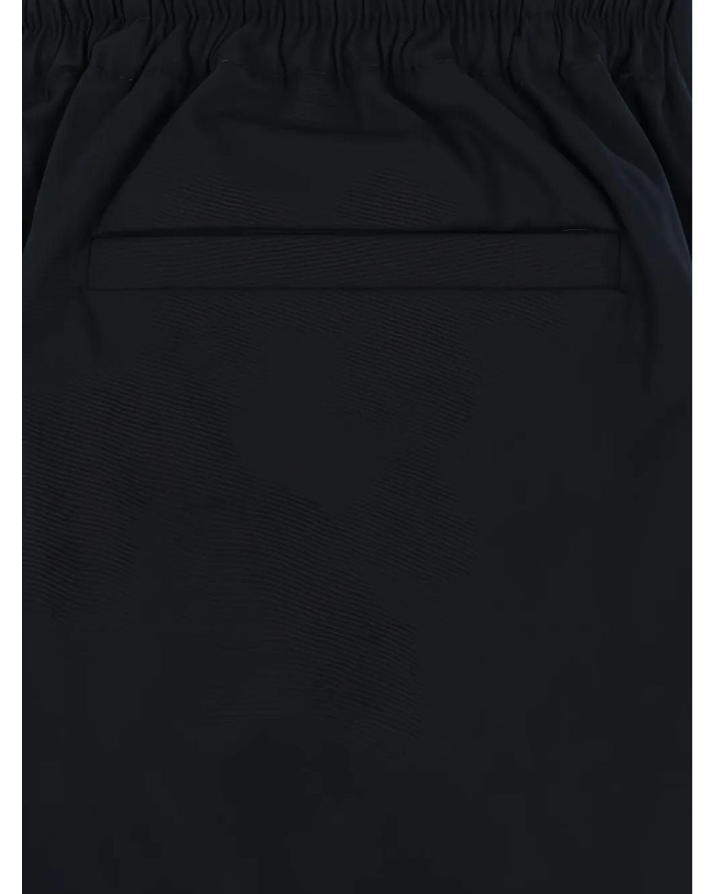 Willy Chavarria Black Logo-Embroidered Elasticated-Waist Trousers for men
