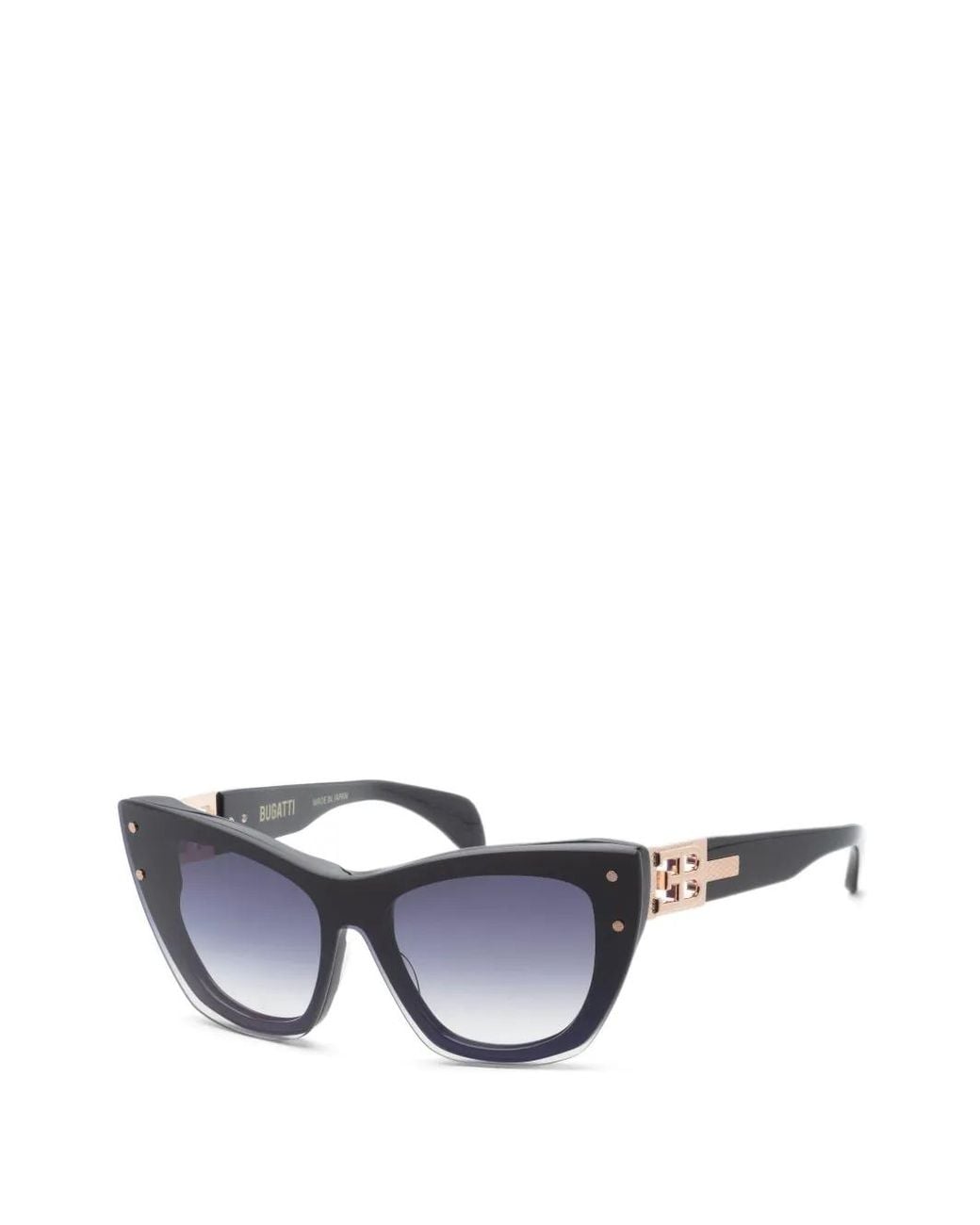 Bugatti White Cat-Eye Gradient Sunglasses