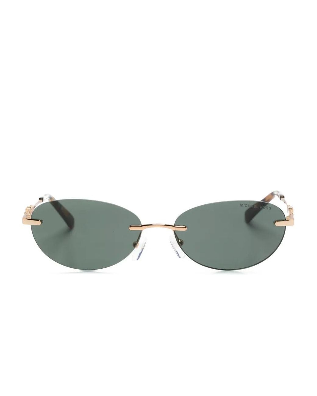 Michael Kors Green Round-Frame Sunglasses