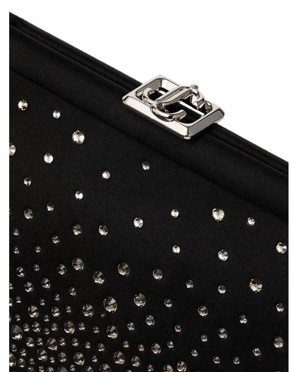 Jimmy Choo Black Skylar Clutch Bag