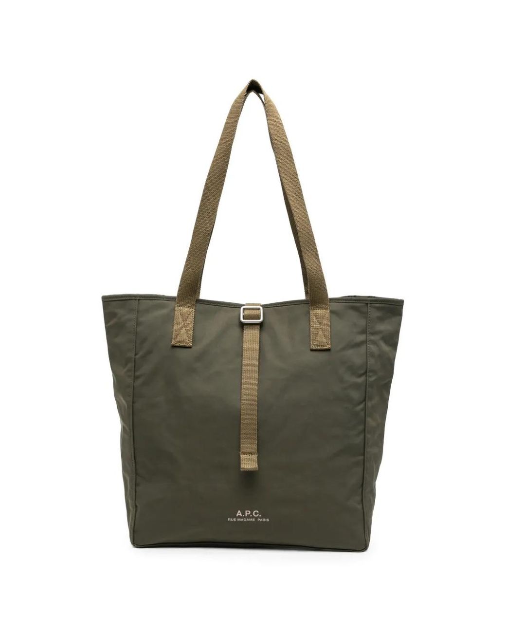 A.P.C. Green Sac Porté Épaule À Logo Imprimé