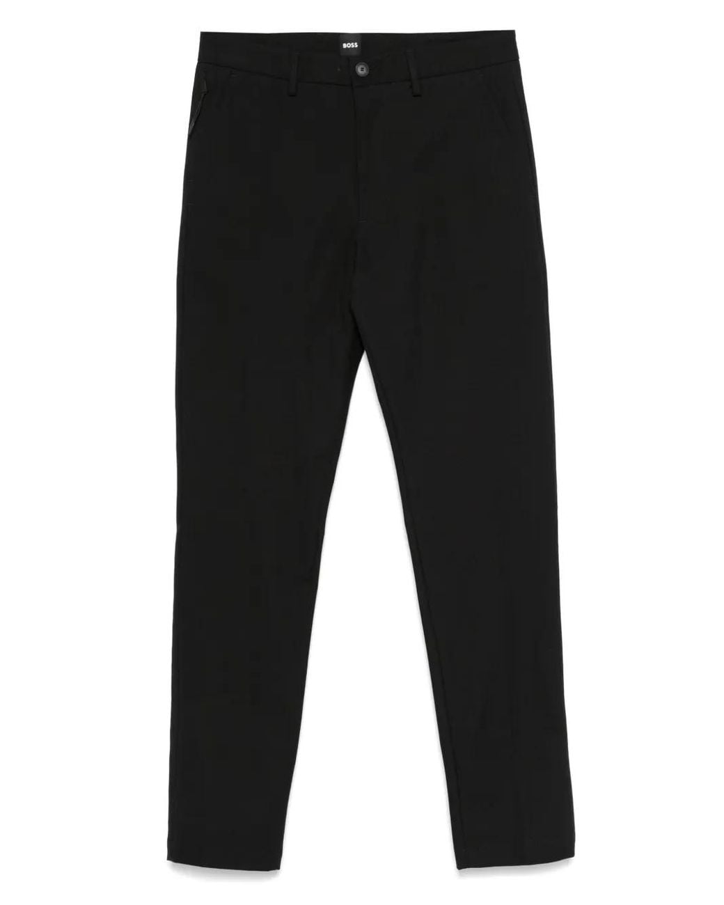 Boss Black Cotton-Blend Pants for men