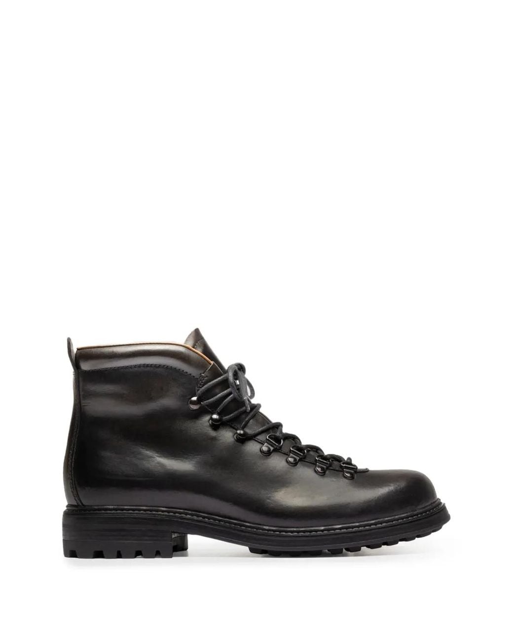 Stivali Stringati di Officine Creative in Black da Uomo