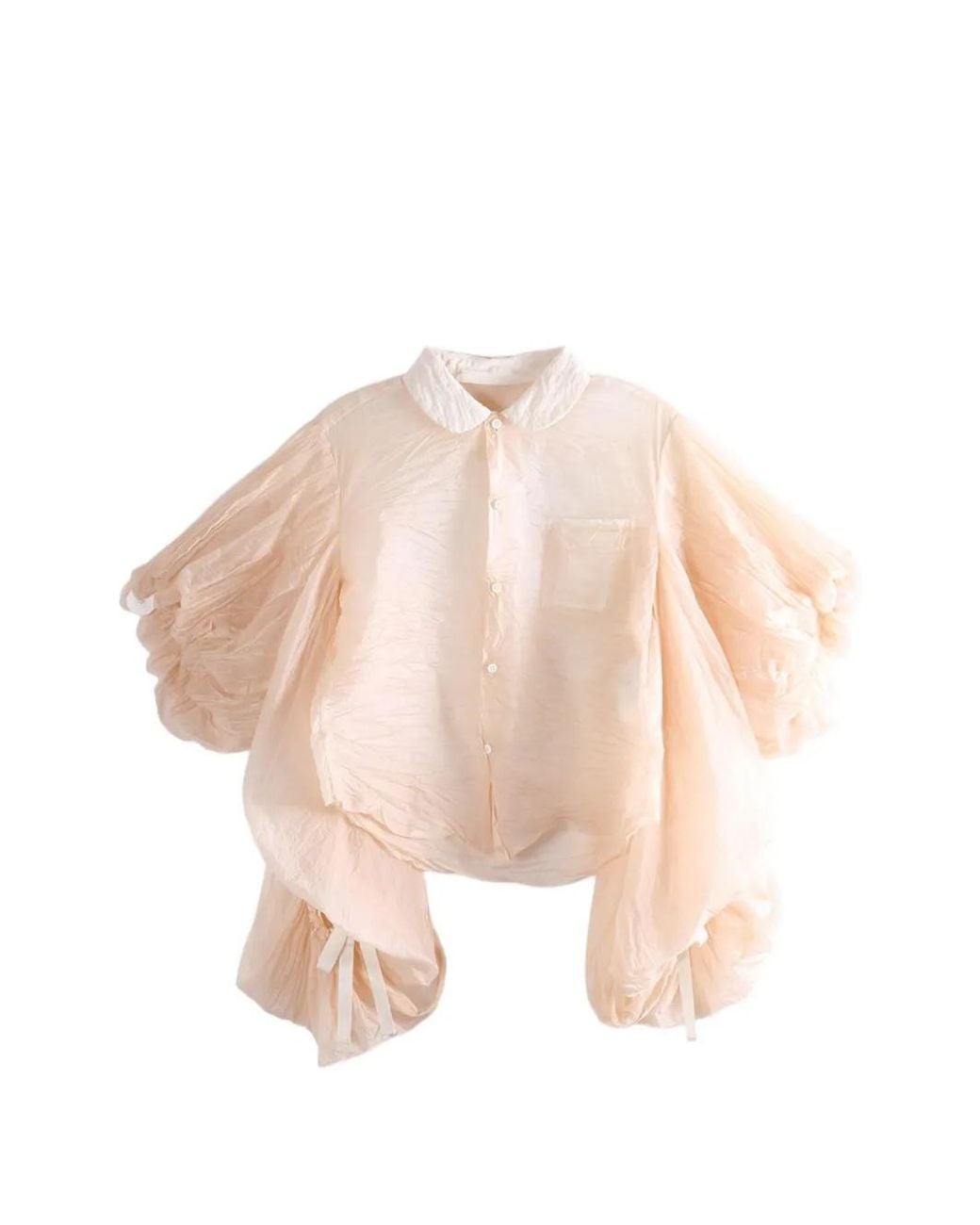 Comme des Garçons Pink Puff-Sleeve Blouse