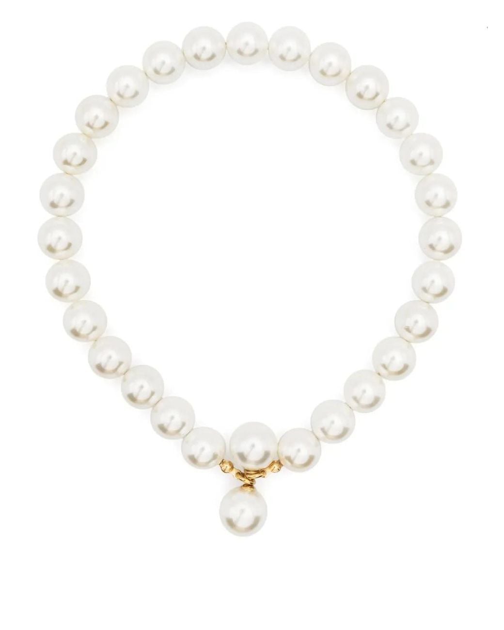Beatriz Palacios White Bandage Freshwater-Pearls Necklace