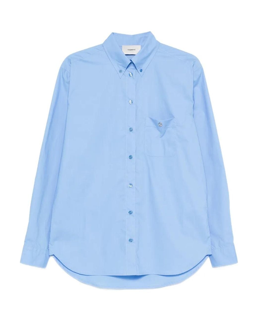 Coperni Blue Boyfriend Pocket Shirt