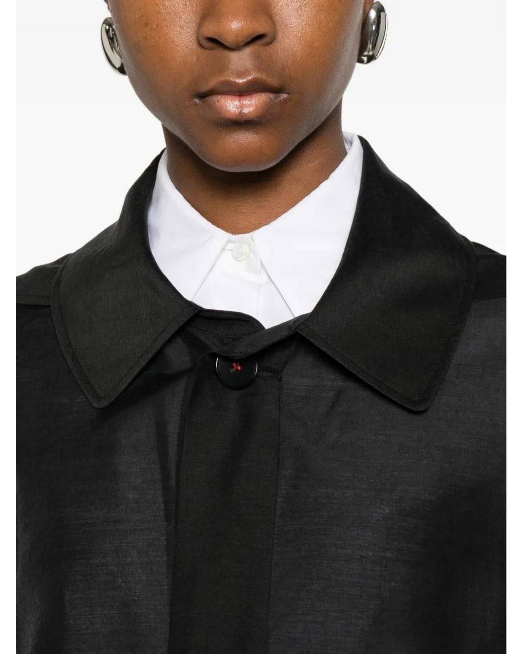 SOH Black Button-Up Coat
