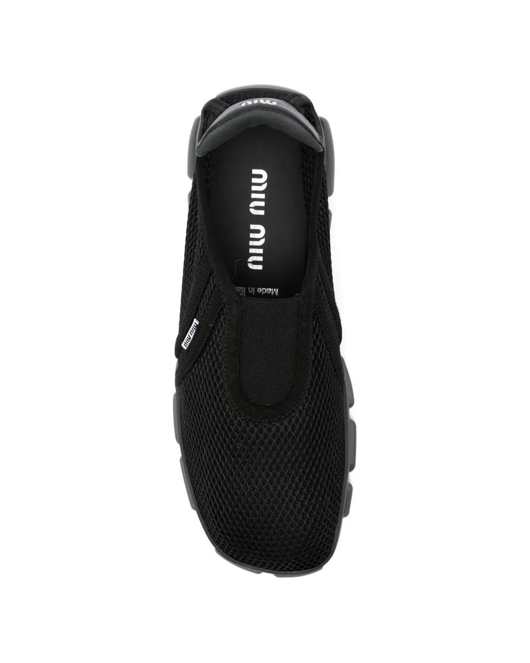 Miu Miu Black Mesh Sneakers