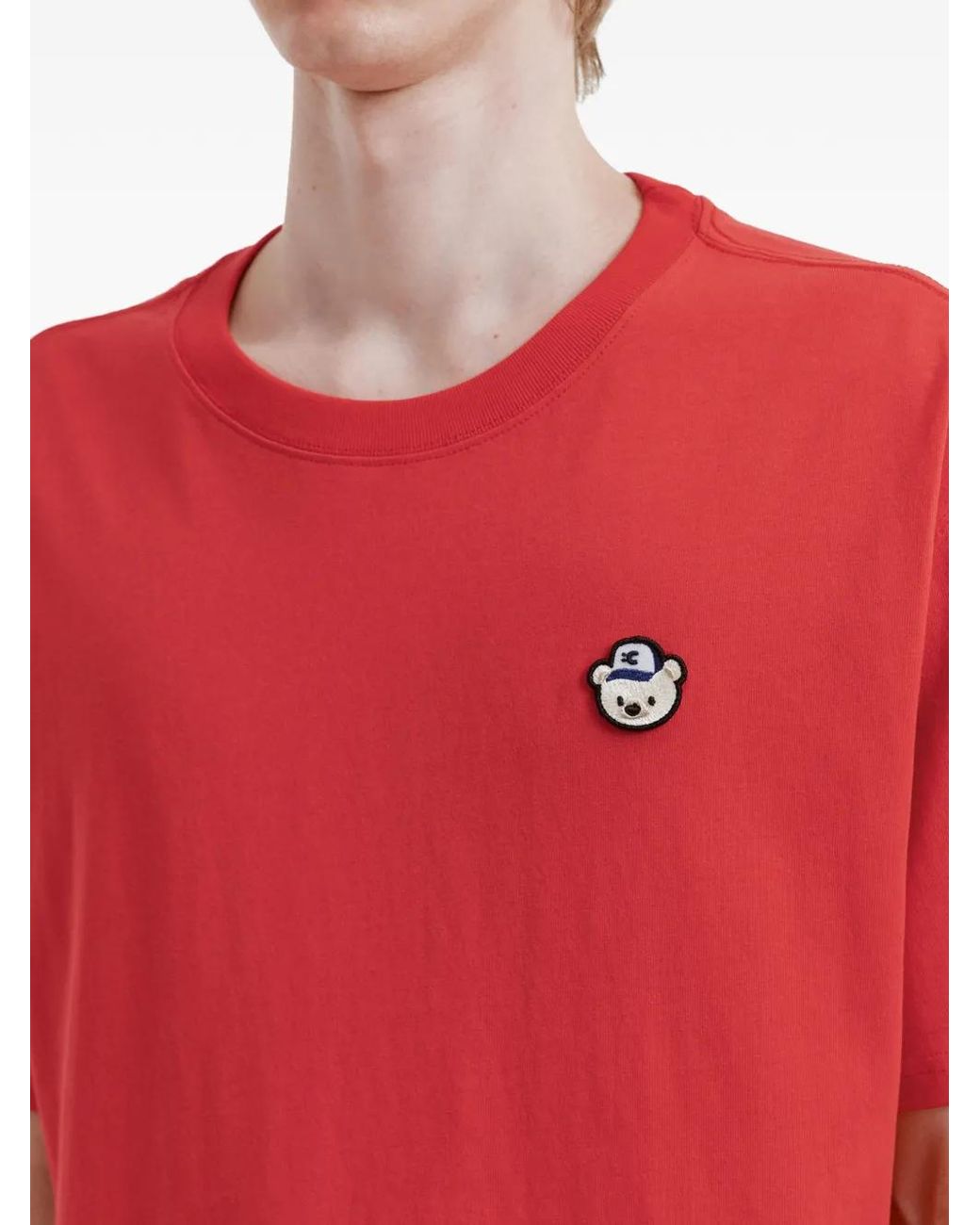 Chocoolate Red Bear-Patch T-Shirt for men