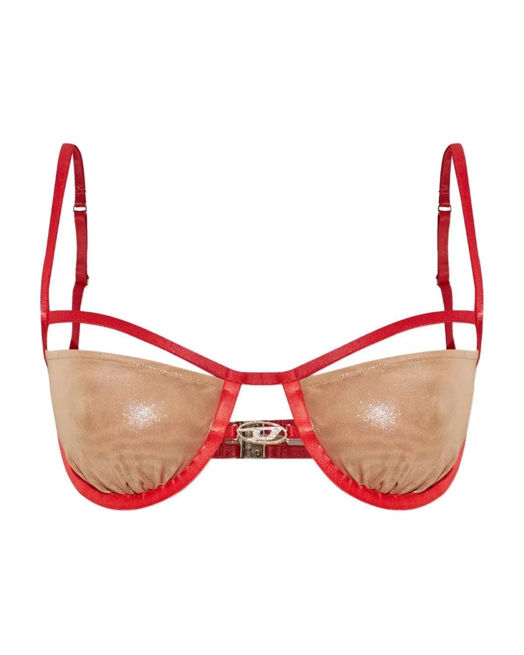 DIESEL Red Balconette Bra