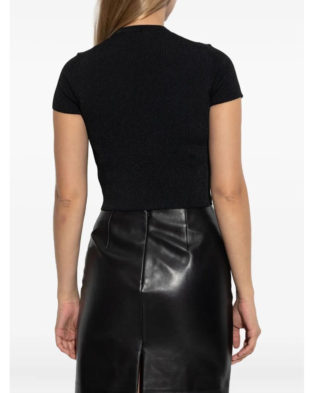 Givenchy Geribbeld T-Shirt in het Black