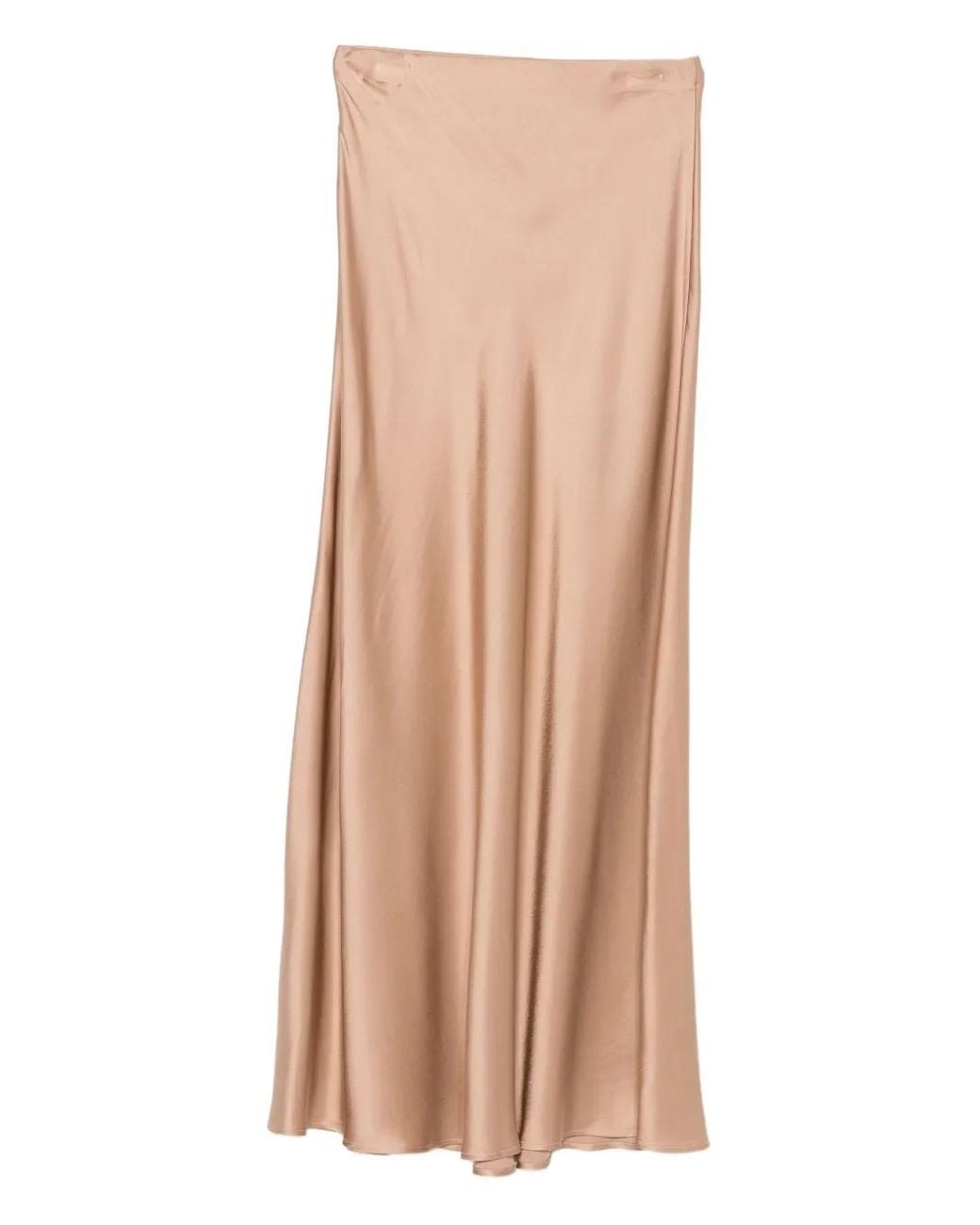 Ottod'Ame Natural Bias-Cut Satin Skirt