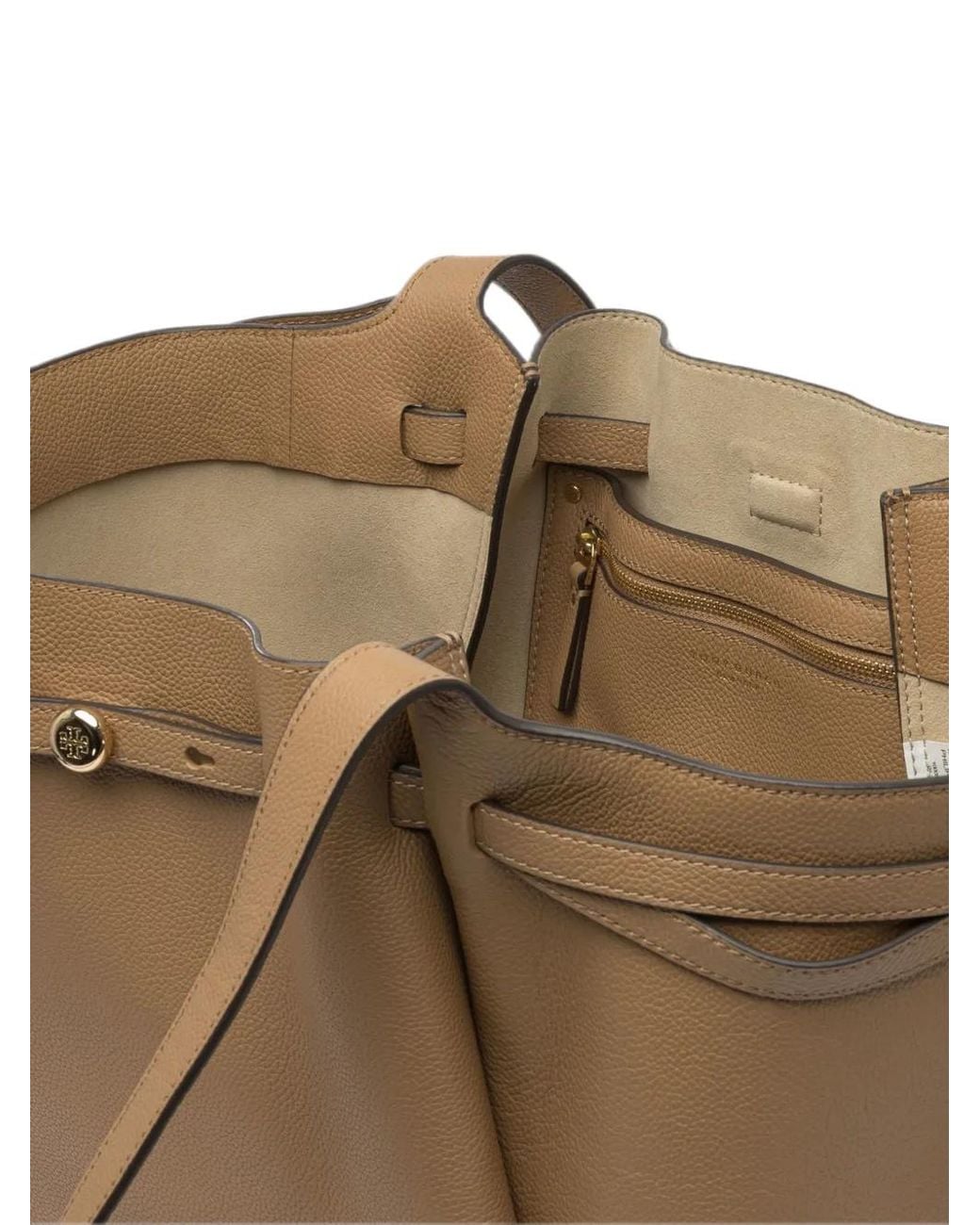 Borsa A Spalla di Tory Burch in Natural