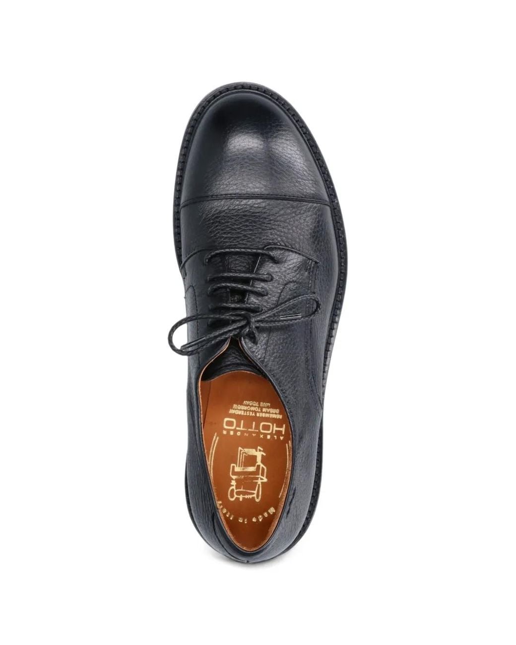 Alexander Hotto White Cap-Toe Lace-Up Derby Shoes for men