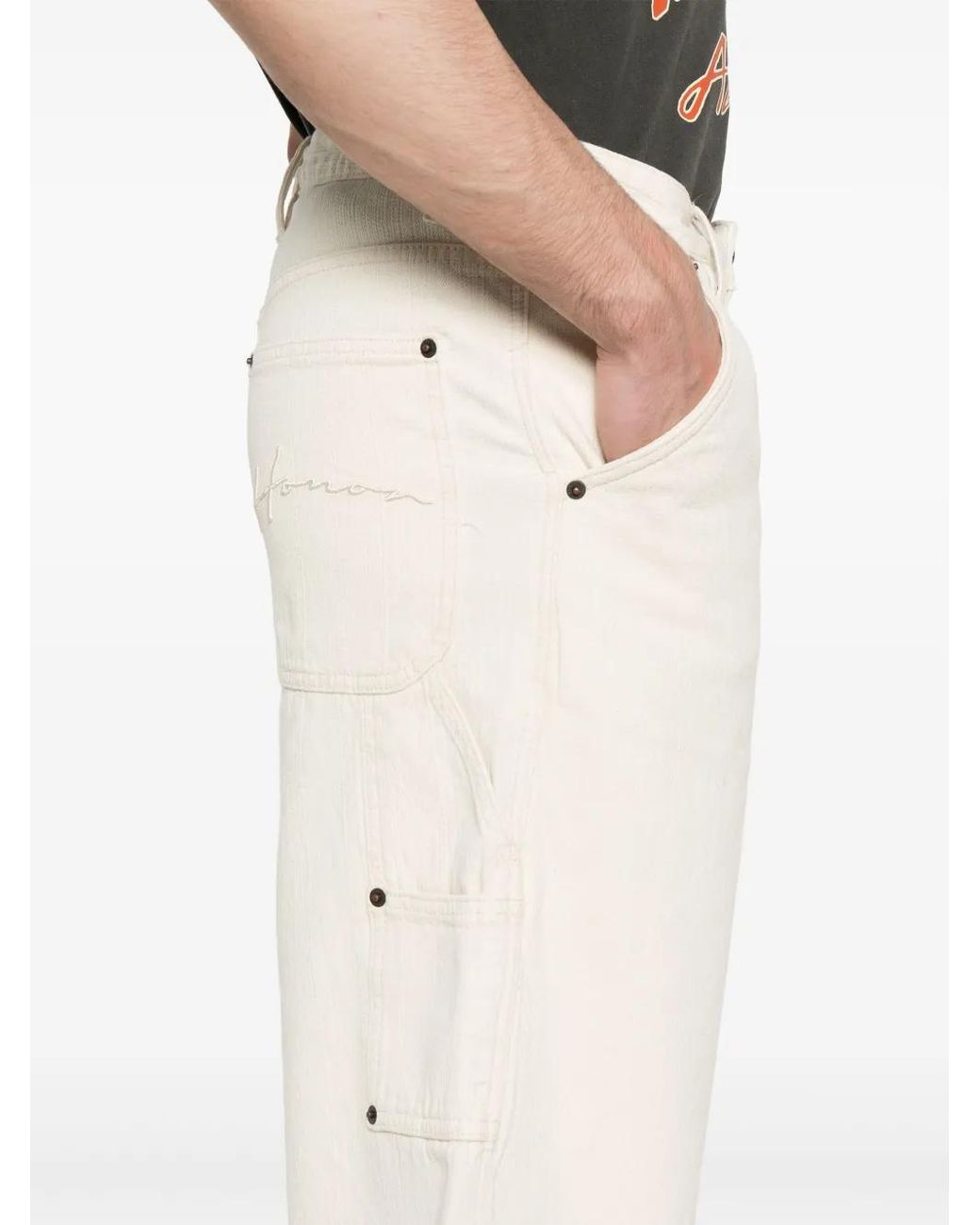 Honor The Gift White Gears Carpenter Shorts for men